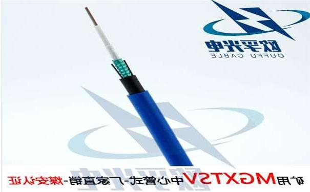 宜宾市欧孚MGXTSV-8B1 矿用单模阻燃光缆G652D纤芯煤安证书